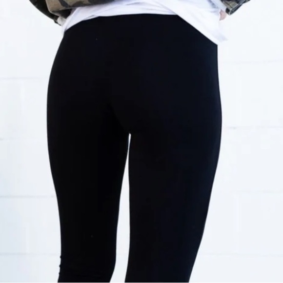 Dark gray flare raw edge stretchy pants, cut to fit, new - Picture 7 of 10